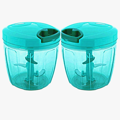Stysol Premium Green Pro Handy Chopper 900ml Combo Vegetable & Fruit Chopper(2 Chopper)