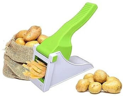 ZedZero Potato Chipser Snack Cutter Vegetable Slicer Chopper French Fries Kitchen Gadget Vegetable & Fruit Grater & Slicer(1xleaf)