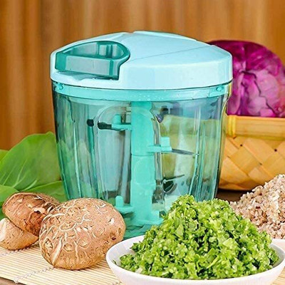WonderFull Manual Chopper with 3 Sharp Steel Blade for Vegetables , Fruits and Onion Vegetable & Fruit Chopper(Pack of 1 Chopper)