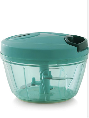 tyagi mart Multipurpose Manual Vegetable Chopper | Hand-Pull Chopper with 3 Blades Blue Vegetable & Fruit Chopper(1 Chopper)