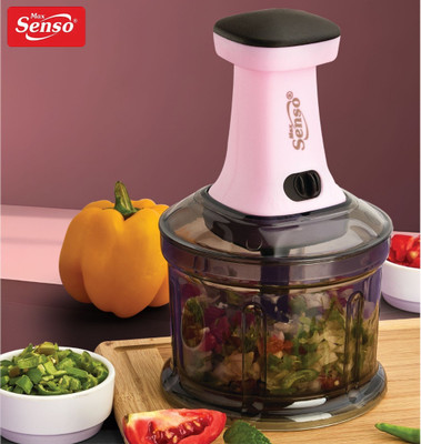 Max Senso by rishitkitchenware Unbreakable Push Chopper Vegetable Chopper with Sharp Steel Blades Onion Chopper Vegetable & Fruit Chopper(1 pc Chopper)