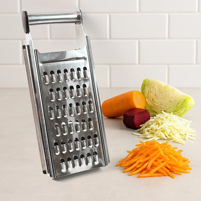 dniepar by Silver Apex 2-in-1 Stainless Steel Slicer & Grater – Handy Kitchen Tool Vegetable Grater & Slicer(1 chopper)