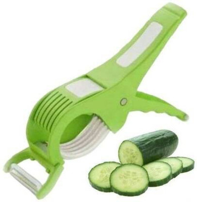 Valashiv Vegetable Cutter with Peeler-237 multipurpose green veg peeler and cutter home use 2 in 1 nicer vegetable cutter chopper Vegetable & Fruit Slicer(1 Cutter with Peeler)