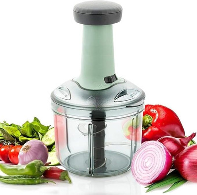 Vrinda radha 650 ml Manual Vegetable & Fruit Chopper with Sharp Blades & Container Vegetable & Fruit Chopper(1 chopper)