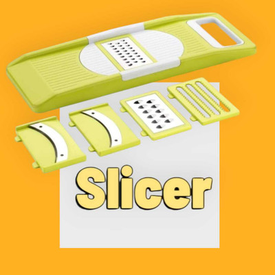 POLY PLAST VEG AND FRUIT SLICER Vegetable & Fruit Grater & Slicer(1 chipser / 4 different slid)