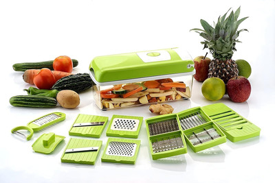 shivay creation Divine 12 in 1 Chopper Vegetable & Fruit Grater & Slicer(pack of 13)
