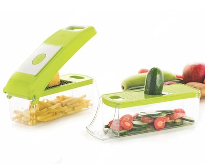 Doctrade by NA 11 In 1 Vegetables Chopper Vegetable & Fruit Grater & Slicer(1 Main Chopper, 11 Set of blades)
