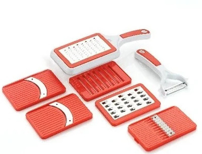 Ardent Entereprise 7 in 1 Multifunctional Vegetable Slicer & Cutter – with Grater, Peeler & Chopper Vegetable & Fruit Chopper(7 Piece Of Chopper)