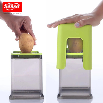 Max Senso Unbreakable Finger Chips Machine , Super Efficient French Fries Cutter Vegetable & Fruit Chopper(1 pc Chopper)