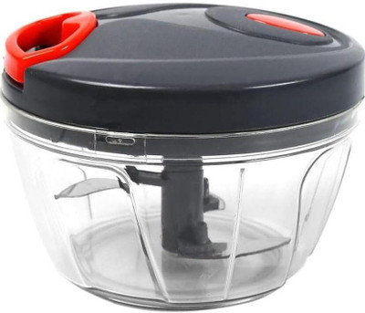 Lotus unique 450 ML Mini Handy Chopper With 3 Blades for Kitchen - Compact Vegetable Cutter Vegetable & Fruit Chopper(1 Chopper)
