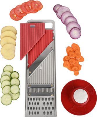 Calum by Calum Potato Slicer Vegetable & Fruit Slicer(1 chopper and 1 safety holder)