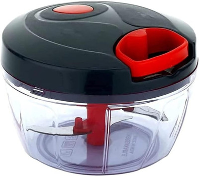 Megamoon by Mahi Handy Mannual 2 In 1 Chopper 450 ML Unbreakable Plastic Body Vegetable Chopper(Handy Choper, Plastic mixer blade)