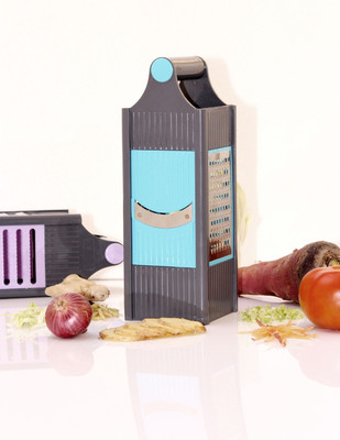 Grecy by - Plastic 4 in 1 Slicer and Grater Chopper Fruit Slicer Dicer Grater Vegetable & Fruit Grater & Slicer(4 IN 1 GRATER)