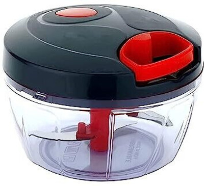 rich decor Manual Chopper with 3 Blades 450ml Vegetable & Fruit Chopper(1 chopper)