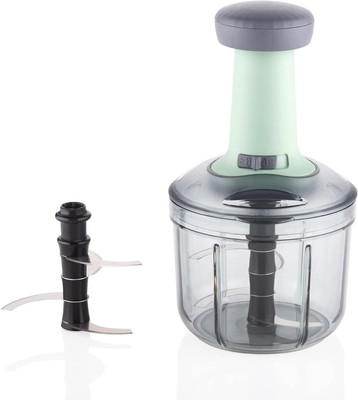 JK Plast Vegetable & Fruit Chopper(1 PCS 900ml Push chopper green)