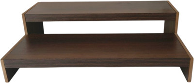 Laxmi Timber Store Teak Wood Brown Colour 2 Stand Multipurpose, Home Decor Wooden Stand Wooden All Purpose Chowki(Brown, Pack of 1)
