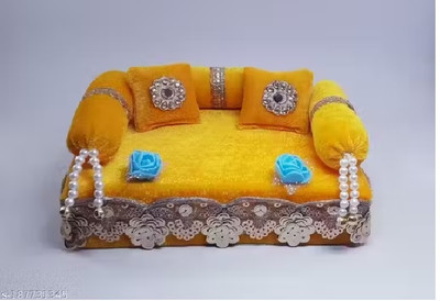 BZ Device Wool All Purpose Chowki(Yellow)