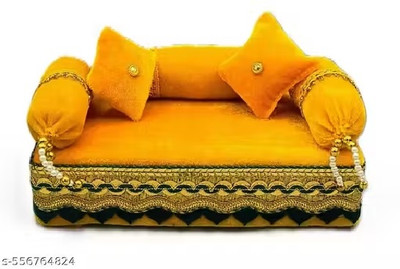 BZ Device BZ DEVICE Wool All Purpose Chowki(Yellow, Pack of 1)