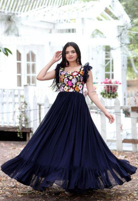 Primesky Anarkali Gown(Blue)