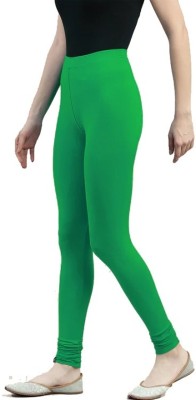 MIXFIT Churidar  Winter Wear Legging(Green, Solid)