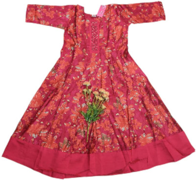 ANNAMALAIYAR TEX Women Floral Print Asymmetric Kurta(Multicolor)