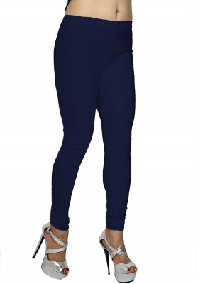 SriSaras Churidar  Western Wear Legging(Dark Blue, Solid)