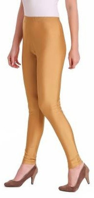 SriSaras Churidar  Western Wear Legging(Beige, Solid)
