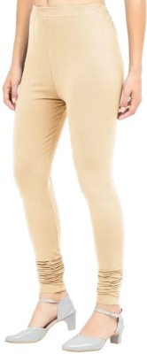 MIXFIT Churidar  Winter Wear Legging(Beige, Solid)