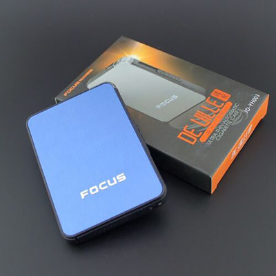 VIOVI YH003-BL Automatic Dispenser Cigarette Case Box with Lighter Metal Case Holder Pocket Lighter(Blue)