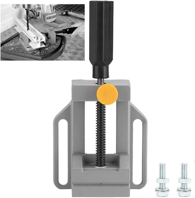 NIKTION One-Handed Clamp(Adjustable Drill Press Vice Clamp with Quick Release Button cm)