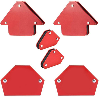 TILFIXER Corner Clamp(6 pcsMulti Angle Triangle Welding Positioner Magnetic Welding Holder Set (8) cm)