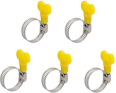 ESEKSAFAR Pipe Clamp(5pcs Size Adjustable pipe Hose Clamps 1.25inch/(15-33)mm/3.3 cm)