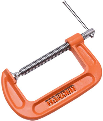 Yellow Tommy C-clamp(Harden C-Clamp | 3 Inch Metal Clamp | Cast Iron Frame | Screw Grip |7.5 cm)