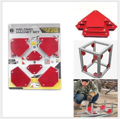 ARUDIP Corner Clamp(6 Pieses Magnetic Welding Positioner Multi Angle Holder Locators cm)