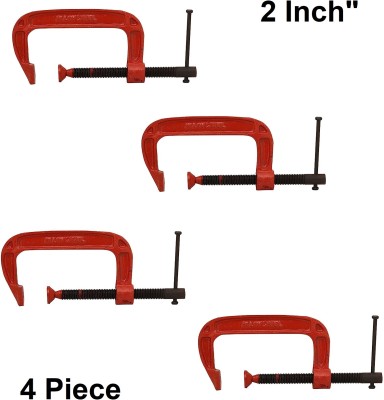GADGET DEALS C-clamp(2 inch Heavy Duty G Clamp Set Of 4 | C Type Clamping Tool 5 cm)