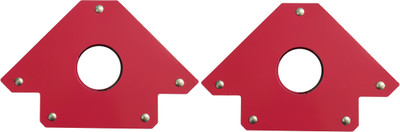 DUMDAAR Corner Clamp(5inch Magnetic Welding Holder Arrow Clamp 2pc tool Hold 75LBS/33KG Red (12 cm)