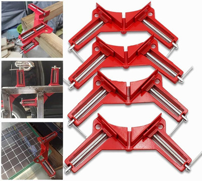 NIKTION Corner Clamp(90 Degree Clamps 4Pcs Right Angle Clamp Carpenter Square Woodworking Tools cm)