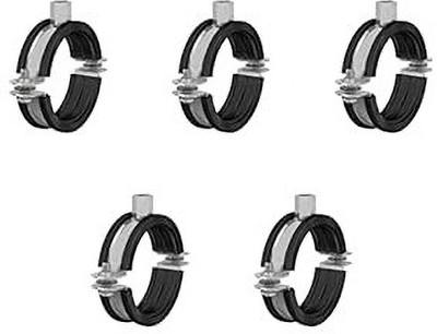 Implemental Pipe Clamp(Round Type Pipe chili Clamp (Set of 5) (1/2 Inch) 1.27 cm)