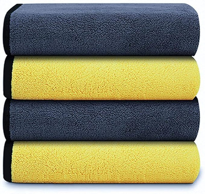 Shreeshayam Microfiber Vehicle Washing  Cloth(Pack Of 4, 800 GSM)
