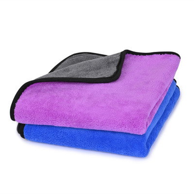 LOOM LEGACY Microfiber Cleaning Cloth Multi Colour (Pack of 2, 600 GSM) Wet and Dry Cotton Cleaning Cloth(2 Units)