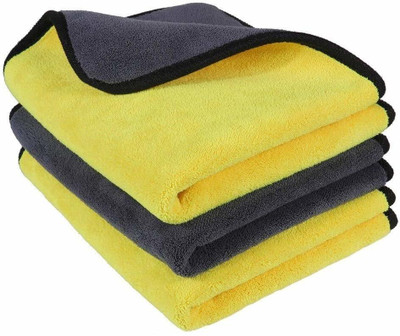 N G textiles Wash Towels for Car Double Layer Super Thick Cleaning & Drying ClothMCt40x1.97 Scrub Sponge(Regular)
