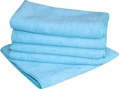 Hugs N Rugs Multipurpose use microfiber cleaning towel quick dry 350 gsm pack of 5 Wet and Dry Microfiber Cleaning Cloth(5 Units)