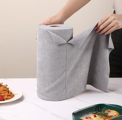 SHOWGIRL Cleaning Cloth Roll -Ultra Soft, Streak-Free, Lint-Free Multipurpose 25 * 25 cm Dry Microfiber Cleaning Cloth(20 Units)