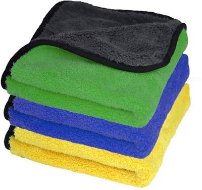 HOMINZA Microfiber Vehicle Washing  Washing Mitt Hand Glove(Pack Of 3)