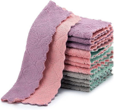 mapperz MAP-CLEANING-CLOTH-PC10 Wet and Dry Polyester Cleaning Cloth(10 Units)