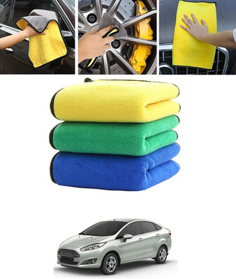MATIES Multi-Purpose Super Soft Absorbent Cleaning Towels for Car-105 Wet and Dry Microfiber Cleaning Cloth(3 Units)