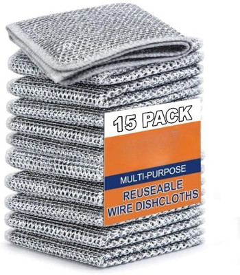 Vibecraft Multi-Purpose Reusable Wire Dishcloths Dry Wool Cleaning Cloth