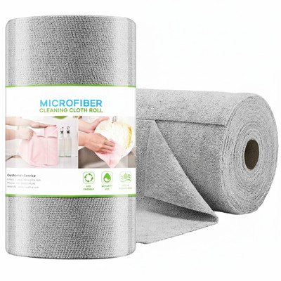 CARTSPACE Microfiber Dish Cloth Wipes 50 Count 98 Inch Precut NonScratch Reusable Towels Wet and Dry Microfiber, Polyester Cleaning Cloth(50 Units)