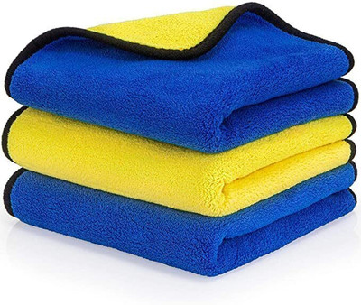 SHIVA Lint Free Dual Sided Vehicle, Glass & floor Cleaning Towel MCt999.74 Wet and Dry Microfiber Cleaning Cloth(2 Units)