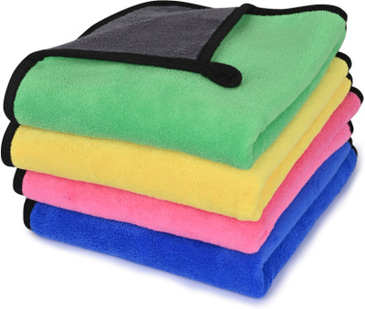 SFAB Microfiber Vehicle Washing  Cloth(Pack Of 4, 600 GSM)